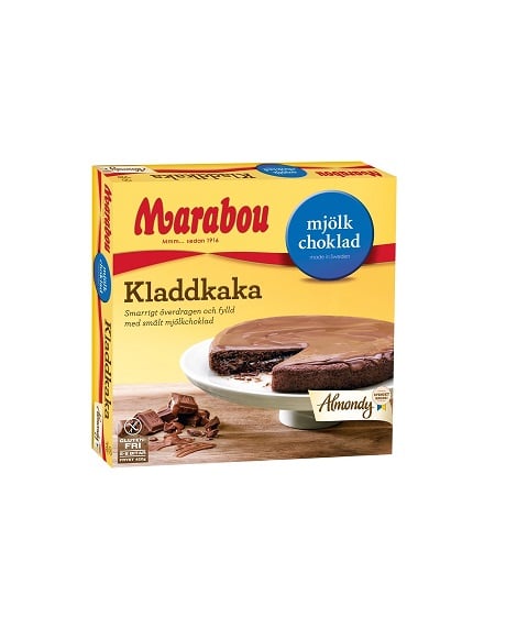 Almondy Marabou Kladdkaka mjölk choklad 420g Kuchen Milchschokolade Glutenfrei