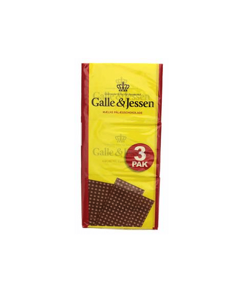 Galle & Jessen 3er 324g Schokoladenaufstrich Schoko Täfelchen Milchschokolade