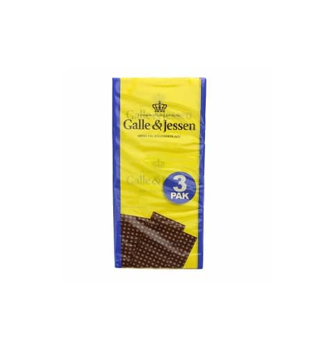 Bild zum Produkt Galle & Jessen Mørk 3er 324g Schokoladenaufstrich Schoko Täfelchen dunkle Schokolade Bitterschokolad