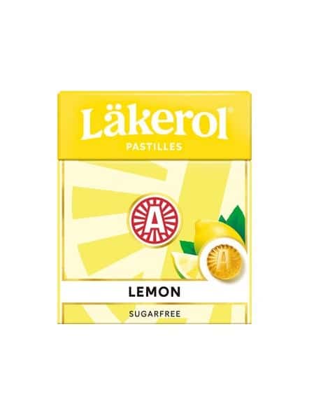 Läkerol Lemon 25g Zitrone Halstablette Bonbons Zuckerfrei