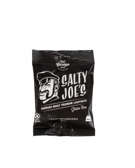 Lakritsfabriken Salty Joe's Lakritz 100g Premium Salz Lakritz Glutenfrei & Vegan