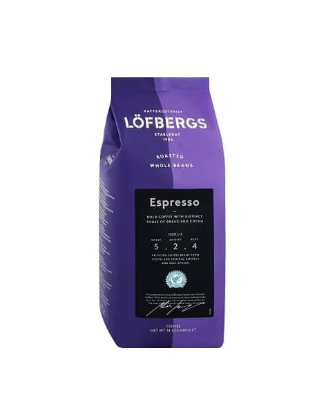 Löfbergs Kaffebönor Espresso 400g Kaffee ganze Bohnen