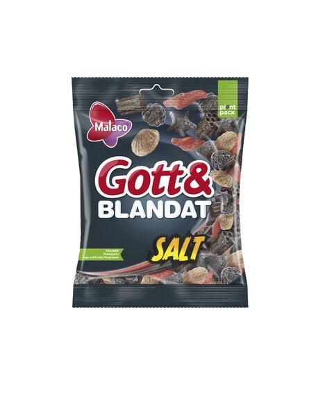 Bild zum Produkt Malaco Gott & Blandat Salt 150g Lakritz Vegan