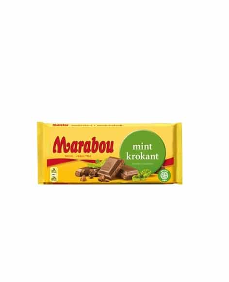 Marabou Choklad Mintkrokant 200g Schokolade Minze