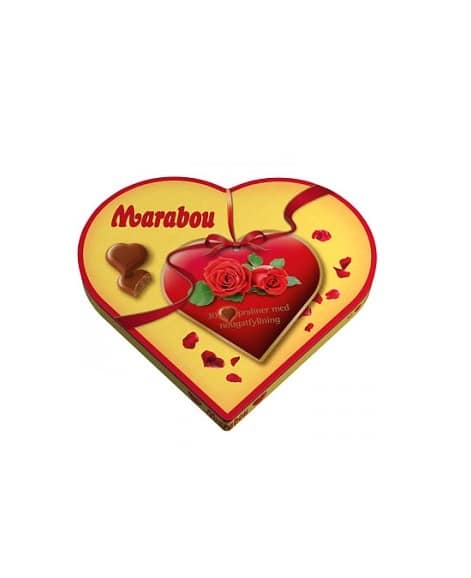 Bild zum Produkt Marabou Hjärta 30St. 165g Herz Pralinen Schokolade Herzpralinen