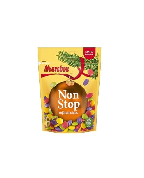 Marabou Non Stop Christmas 225g Limited Edition Schokoladenlinsen Milchschokolade