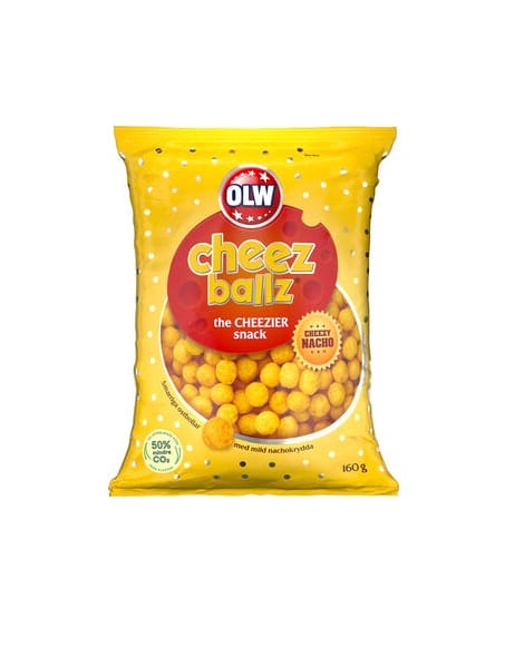 Bild zum Produkt OLW Cheez Ballz 160g Käse Chips Käse Bälle