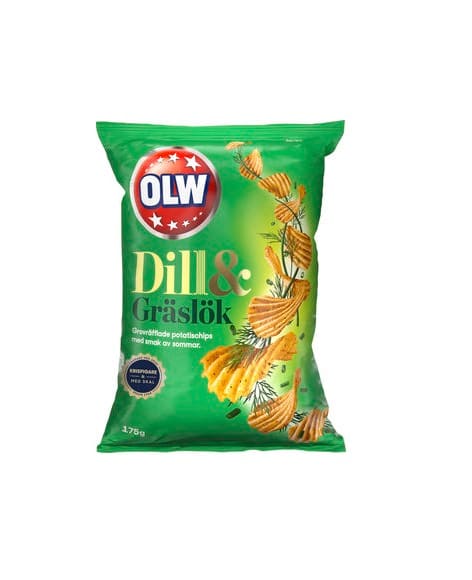 Bild zum Produkt OLW Chips Dill & Gräslök 175g Chips Dill & Schnittlauch