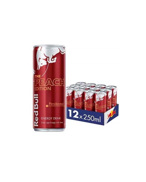 Red Bull Energidryck Peach Energy Drink Pfirsich 12x 250ml inkl. 3,00€ DPG Pfand