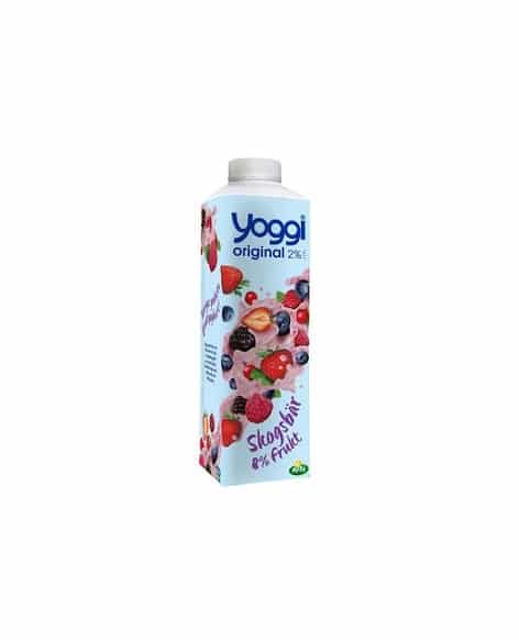 Yoggi Yoghurt Skogsbär 2% 1000g Walbeere Joghurt
