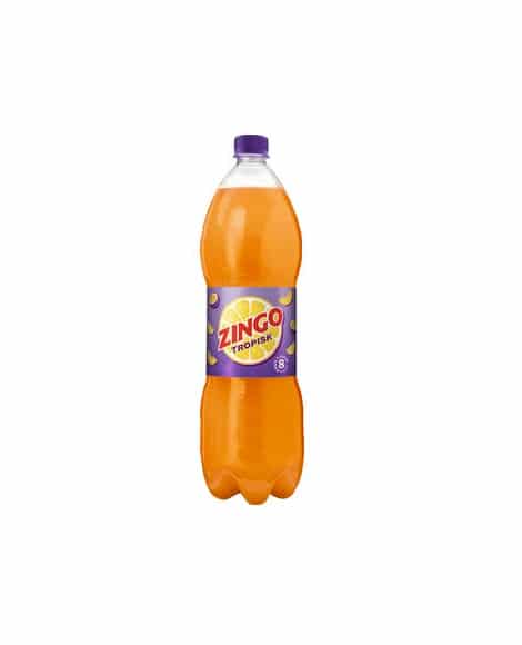 Zingo Tropisk 1,5 L Tropische Limo Erfrischungsgetr. Orange, Pfirsich,Maracuja inkl. 0,25€ DPG Pfand